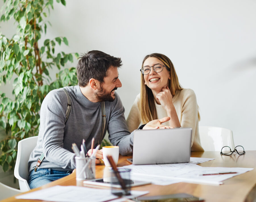 1-on-1 business coaching for a young happy business owner