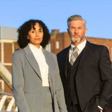 James and Enas together. A hero image for construction inclusion week